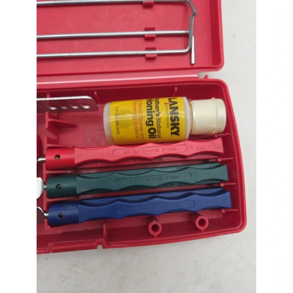 Lansky Standard Precision 3-Stone Knife Sharpening System With Mount SEE NOTES